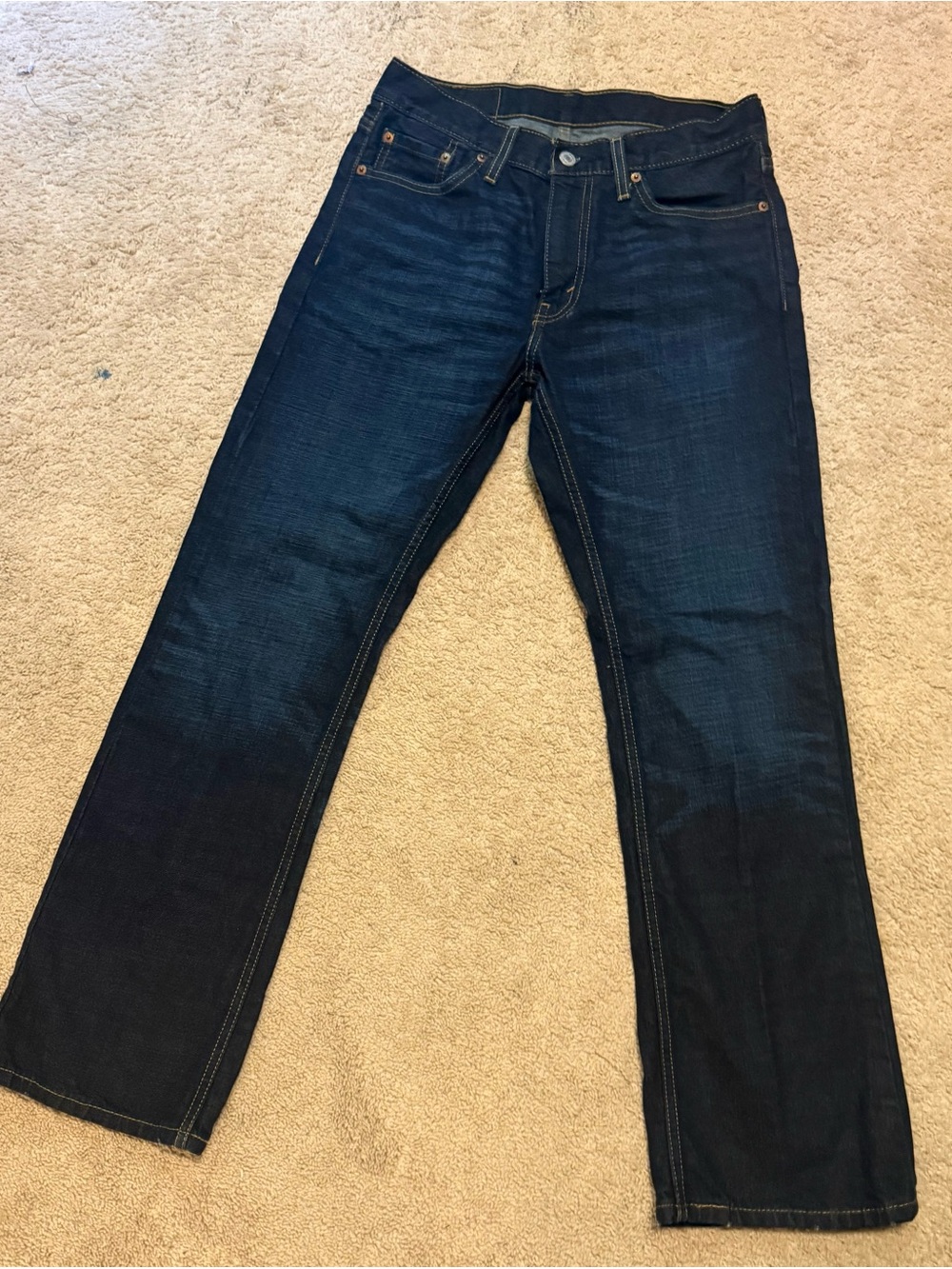 Levi’s 527 Men’s Slim Bootcut Jeans W30 L30 Dark Wash WaterLess